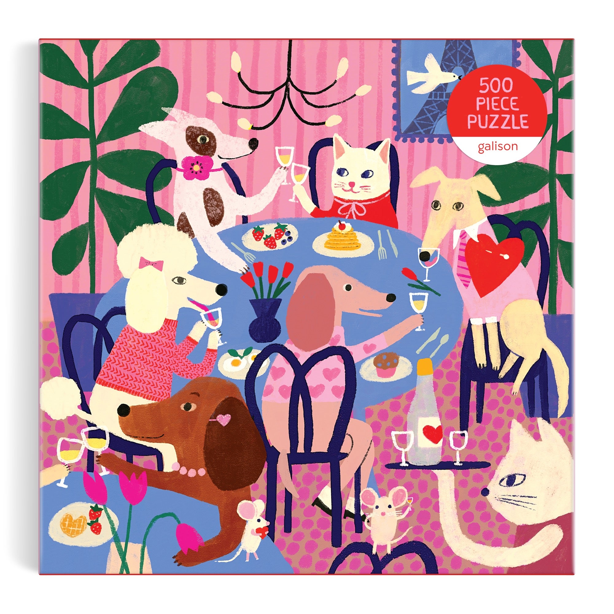 galison-paws-for-love-puzzle-500-teile-hunde-katzen image 2