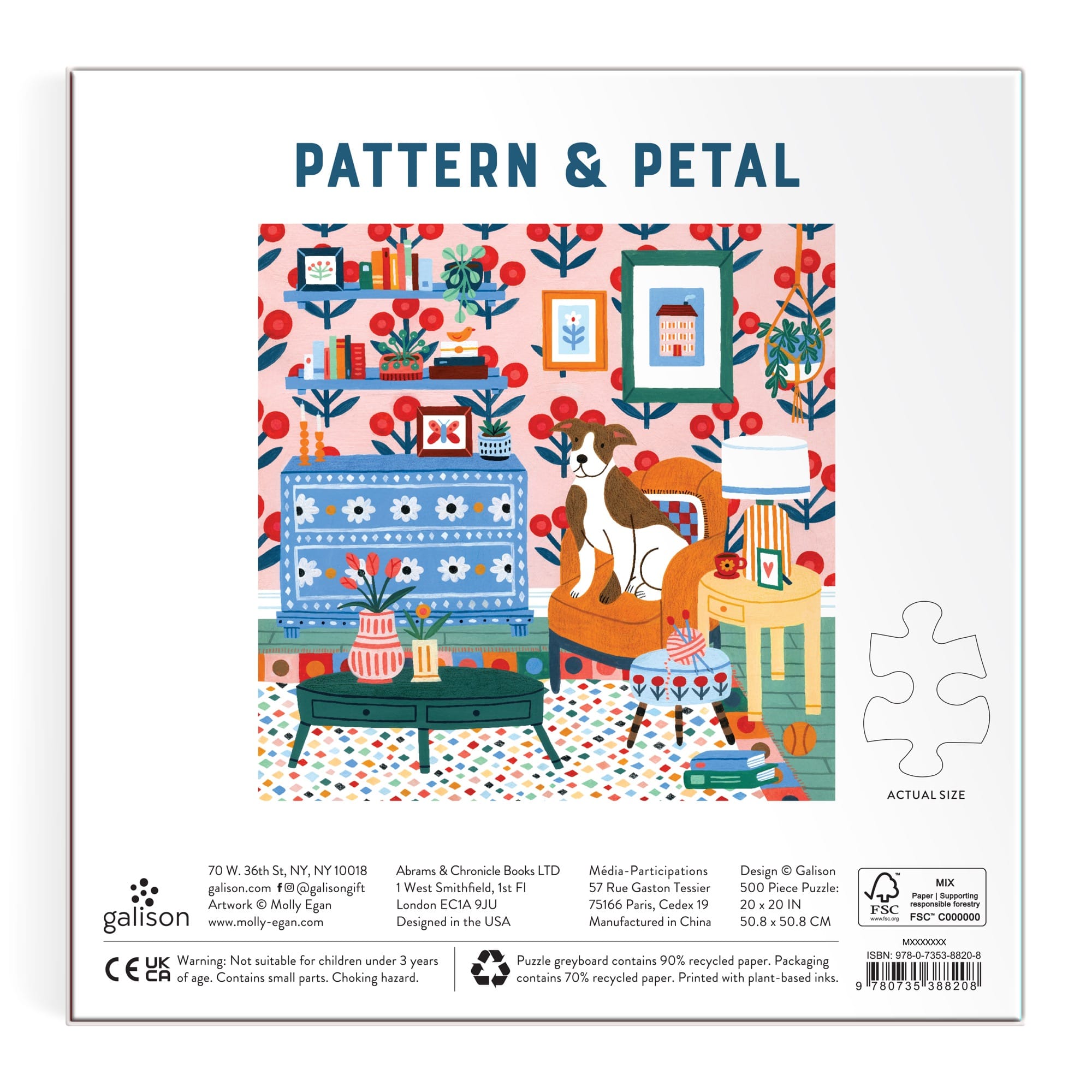 galison-pattern-petal-puzzle-500-teile-blumen image 6