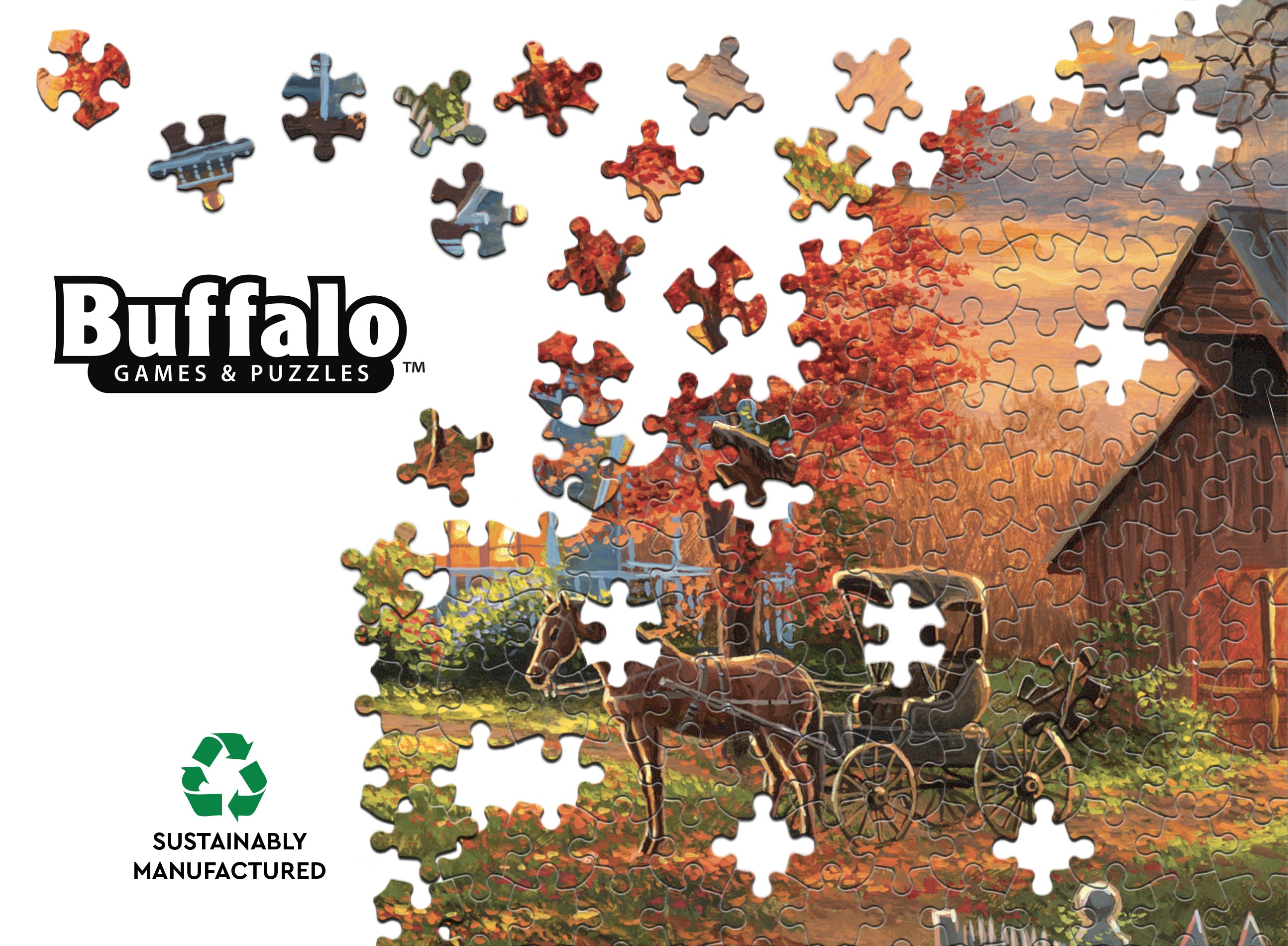 buffalo-games-abraham-hunter-autumn-lights-1000-teile-puzzle image 5