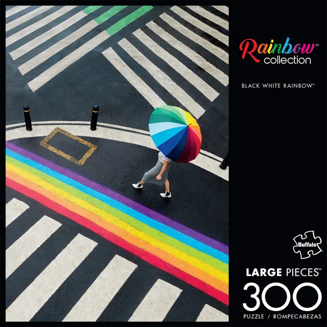 buffalo-games-black-white-rainbow-300-teile-puzzle-gro-teile image 1
