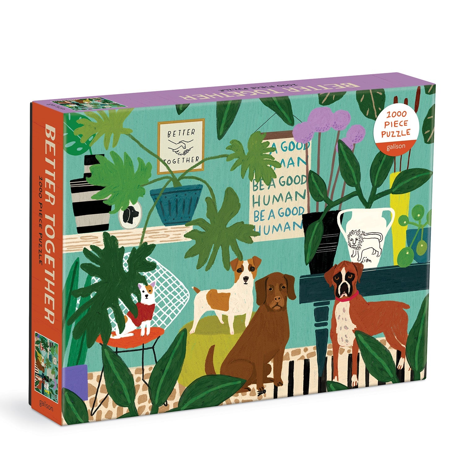 galison-better-together-1000-teile-puzzle-hunde image 1