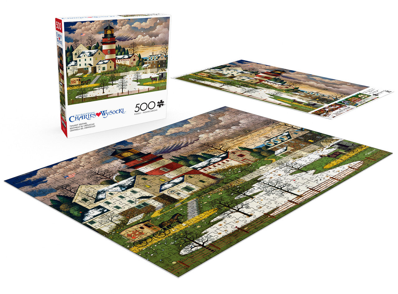 buffalo-games-americana-twilight-sentinel-puzzle-500-teile-leuchtturm image 3