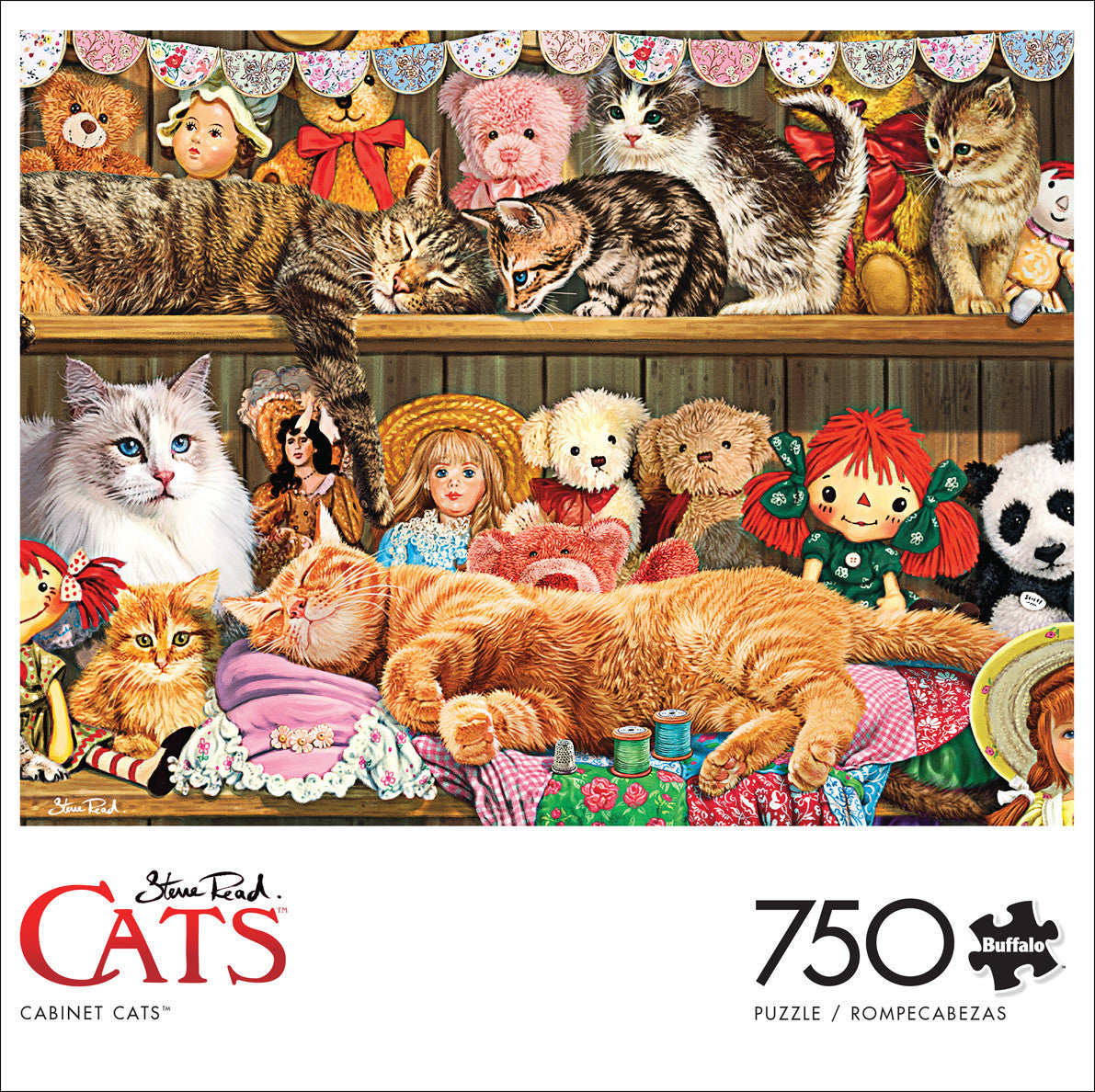 buffalo-games-cabinet-cats-750-teile-katzen-puzzle-regale image 2