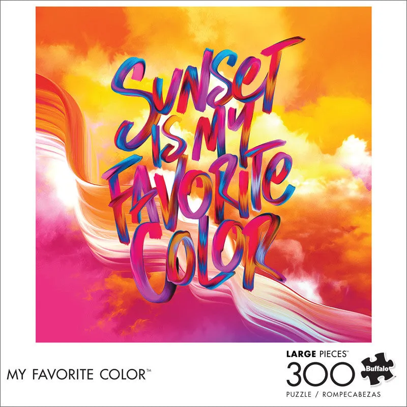 buffalo-games-my-favorite-color-300-teile-puzzle-xl-sunset image 1