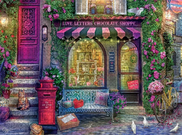 buffalo-games-love-letters-chocolate-shoppe-puzzle-1000-teile image 1