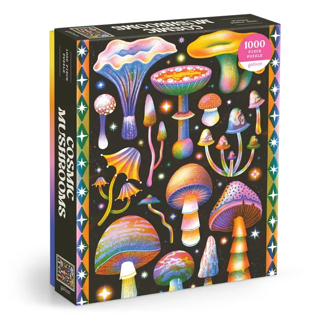 galison-cosmic-mushrooms-1000-teile-puzzle-pilze-bunt image 1
