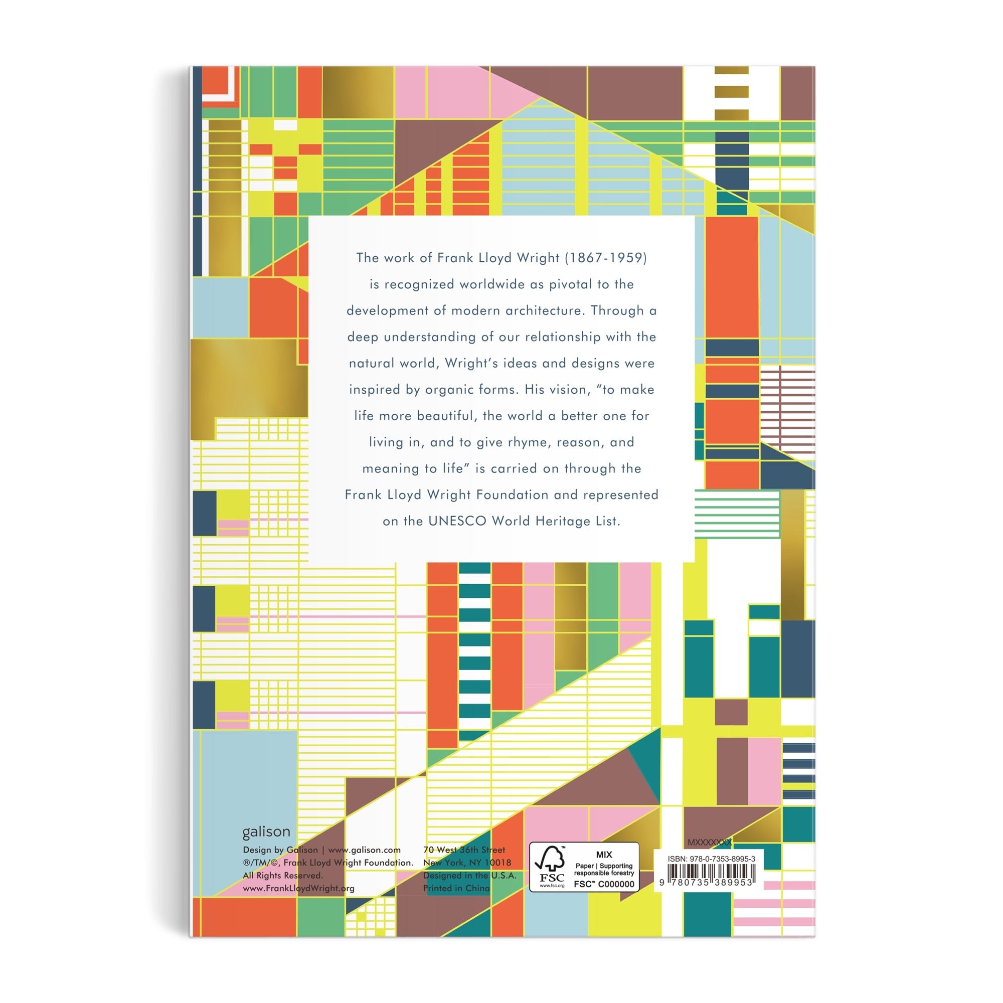galison-frank-lloyd-wright-hillside-notizbuch-a5-liniert image 4