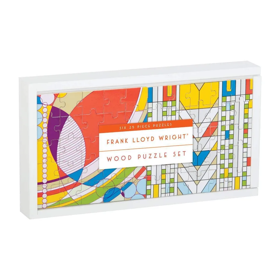 galison-frank-lloyd-wright-holz-puzzle-set-6x25-teile image 1