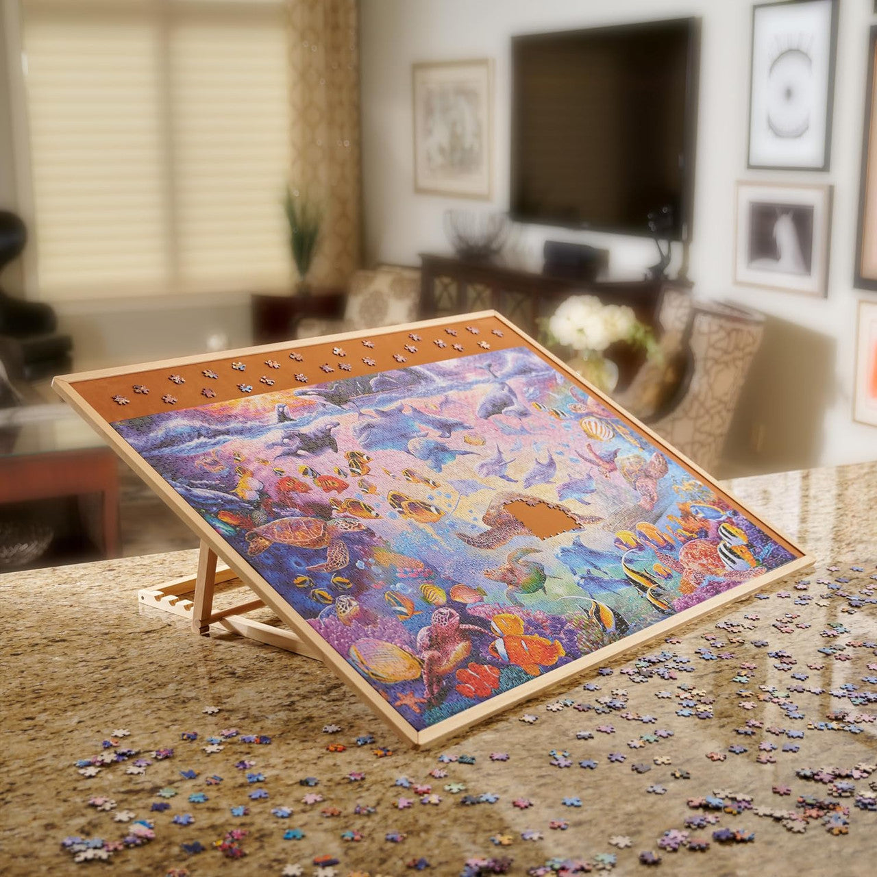 buffalo-games-puzzle-accessories-puzzletisch-holz-bis-2000-teile image 1