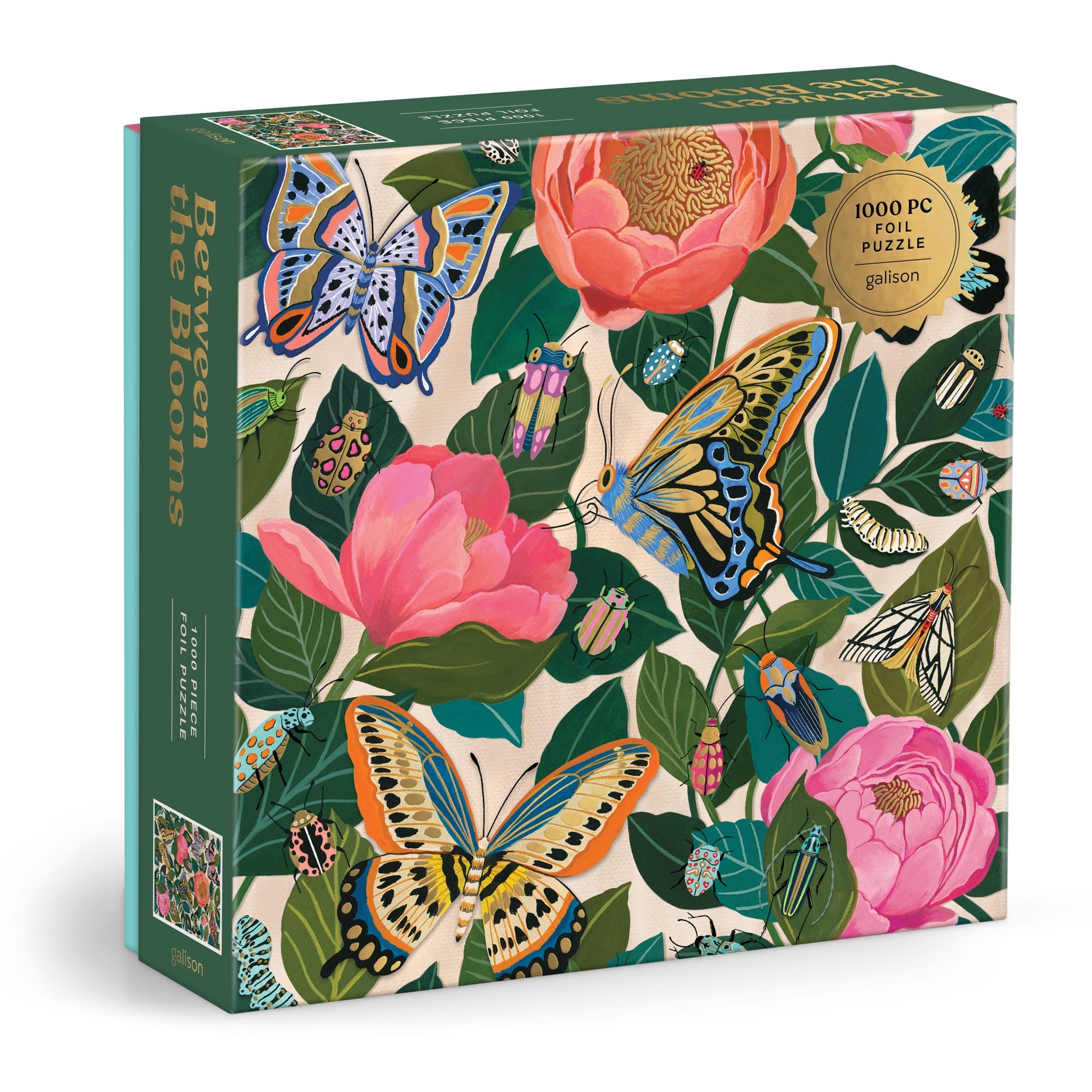 galison-between-the-blooms-foil-puzzle-1000-teile image 1