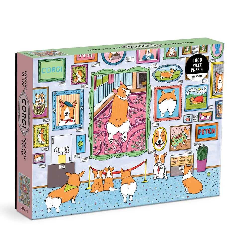 galison-museum-of-the-corgi-1000-teile-puzzle-hund image 1