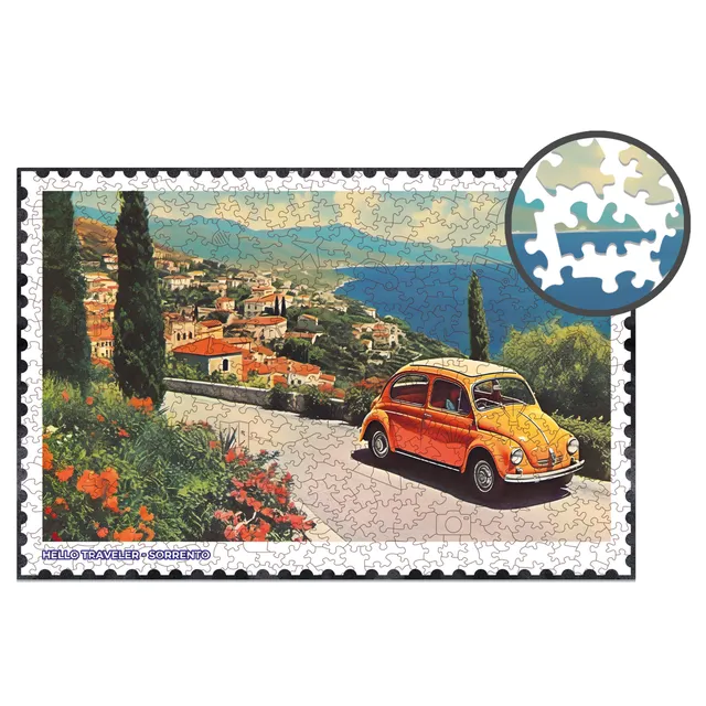 milliwood-hello-traveler-sorrento-holzpuzzle-500-teile-italien image 1