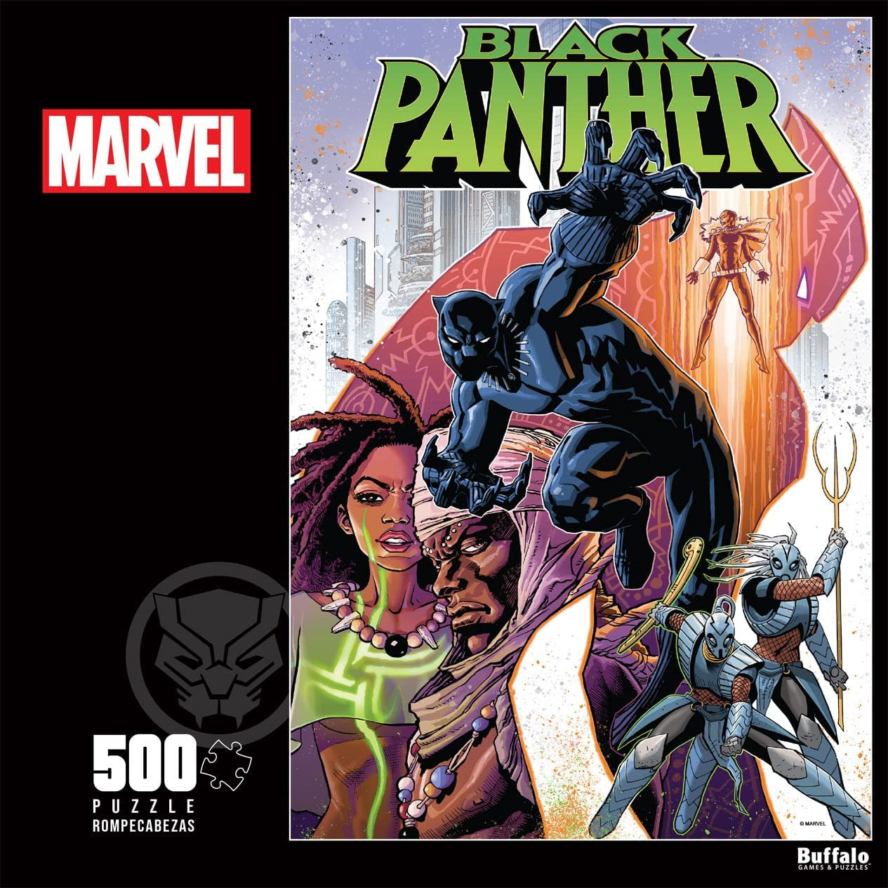 buffalo-games-marvel-black-panther-19-puzzle-500-teile-comic image 1