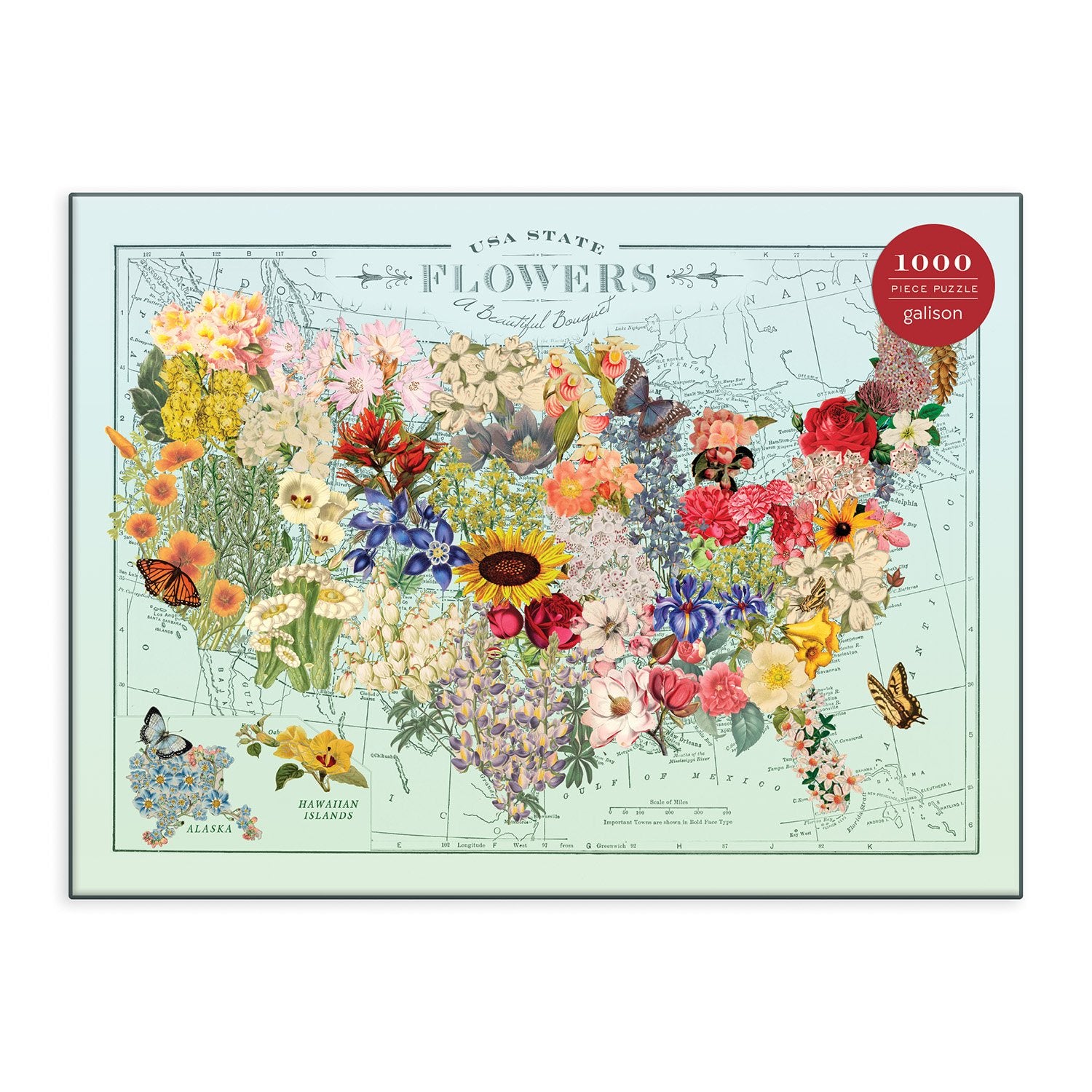 galison-usa-state-flowers-puzzle-1000-teile-wendy-gold image 2