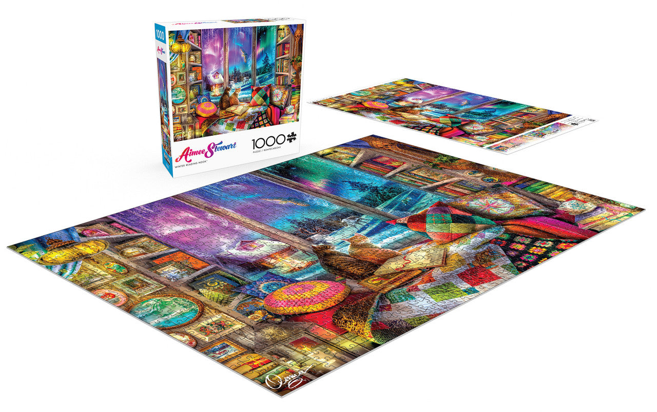 buffalo-games-reading-nook-1000-teile-puzzle-katzen image 4