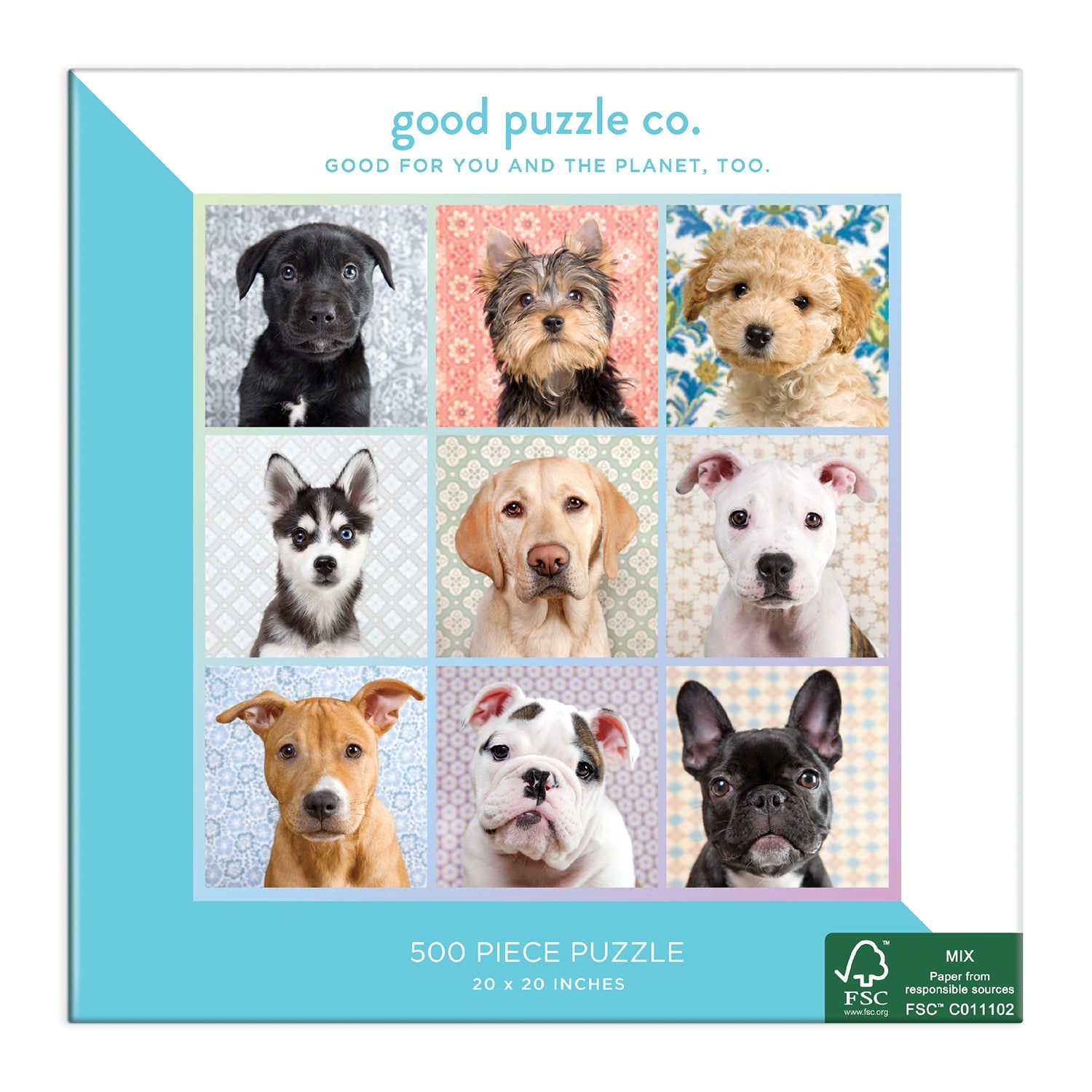 galison-good-puzzle-co-dog-portraits-500-teile-puzzle-hunde image 2
