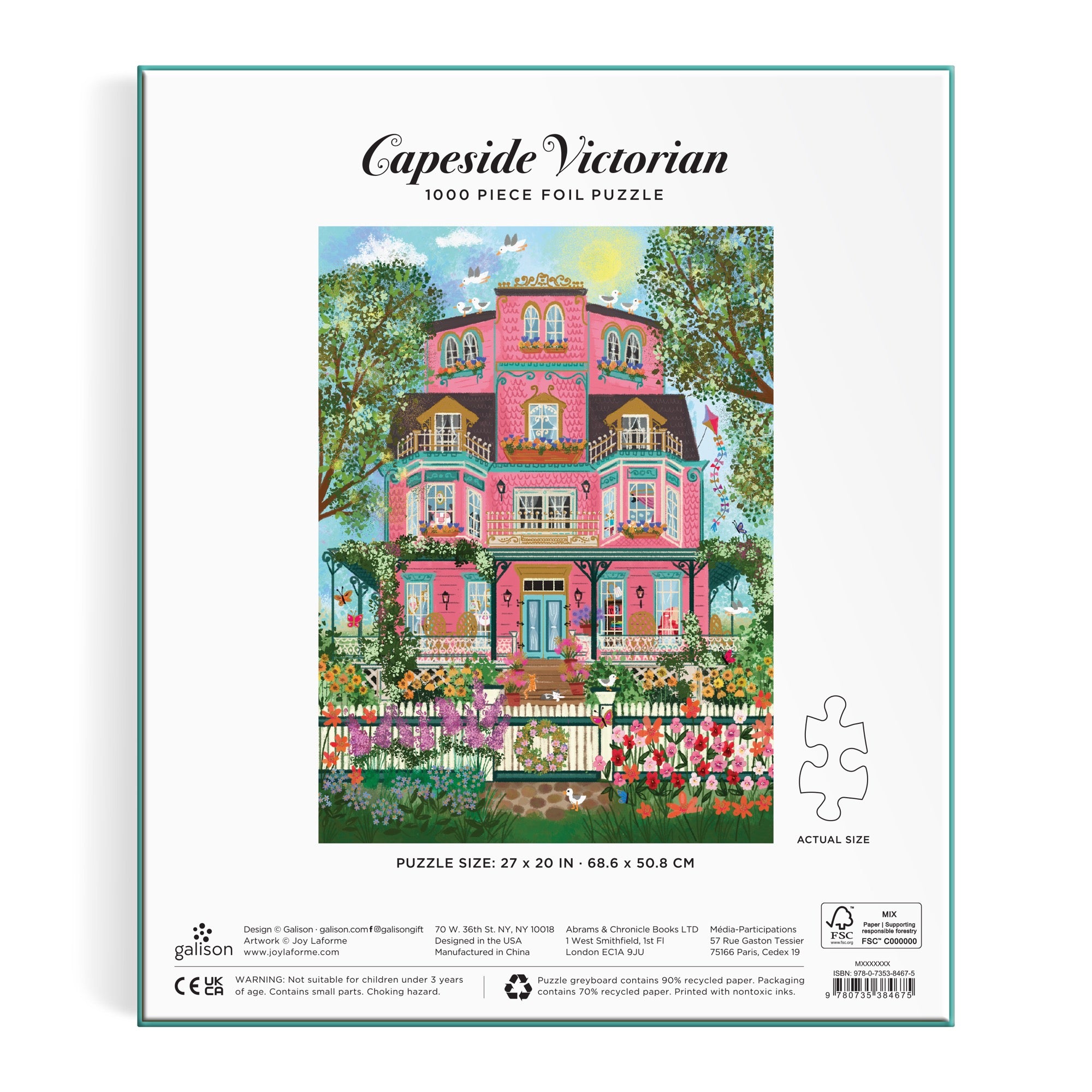galison-joy-laforme-capeside-victorian-1000-teile-folienpuzzle image 5