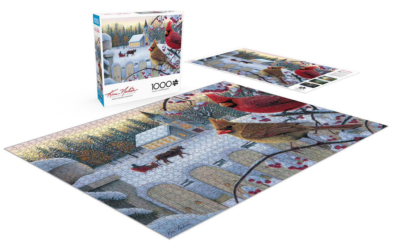 buffalo-games-kim-norlien-white-crimson-morning-puzzle-1000-teile-winter image 4