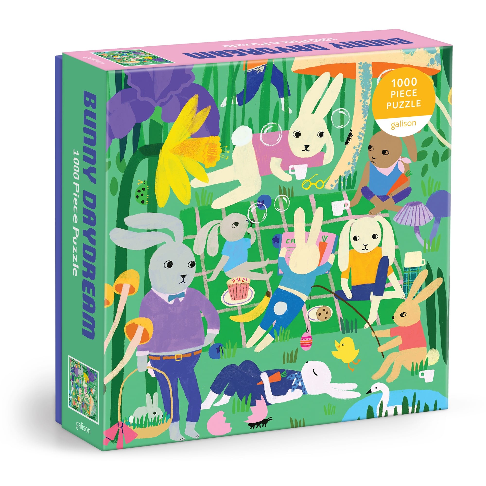 galison-bunny-daydream-puzzle-1000-teile-hase image 1