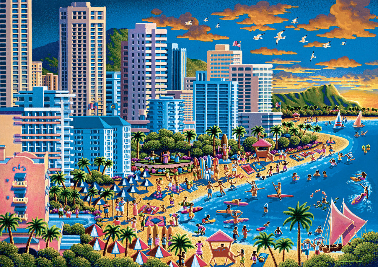 buffalo-games-eric-dowdle-waikiki-puzzle-300-teile-xxl image 1