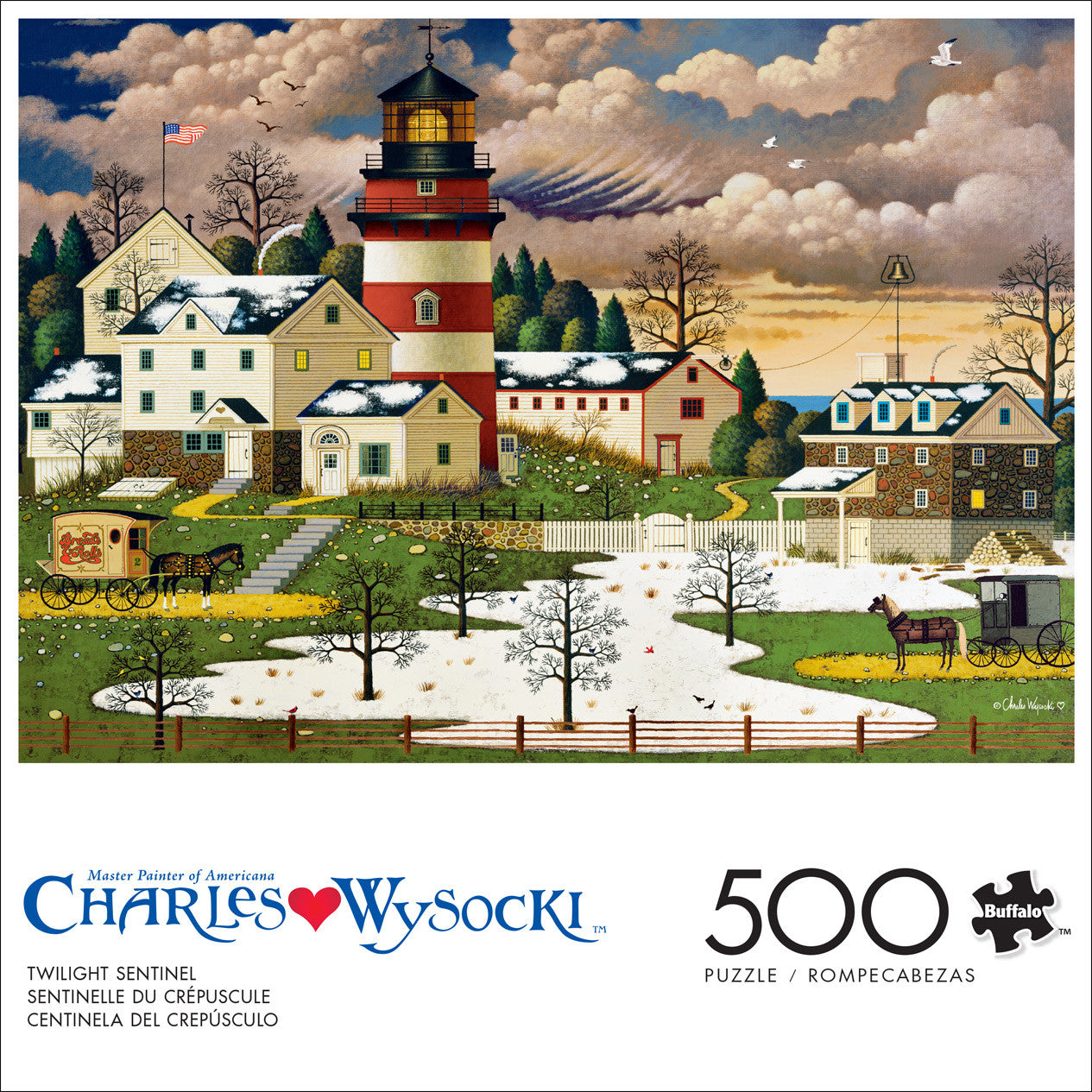 buffalo-games-americana-twilight-sentinel-puzzle-500-teile-leuchtturm image 2