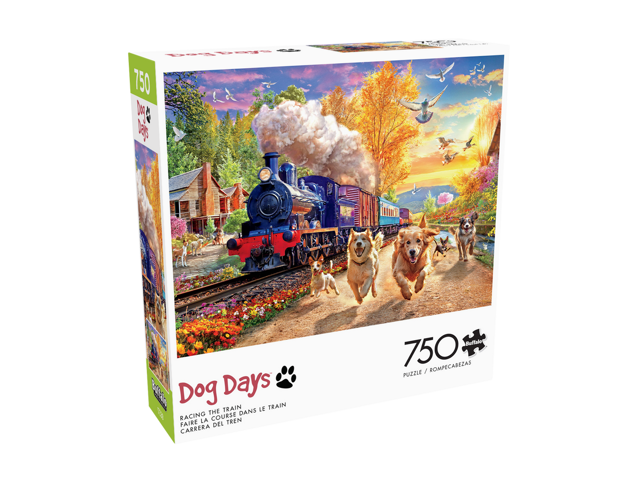 buffalo-games-dog-days-racing-train-puzzle-750-teile-hunde image 4