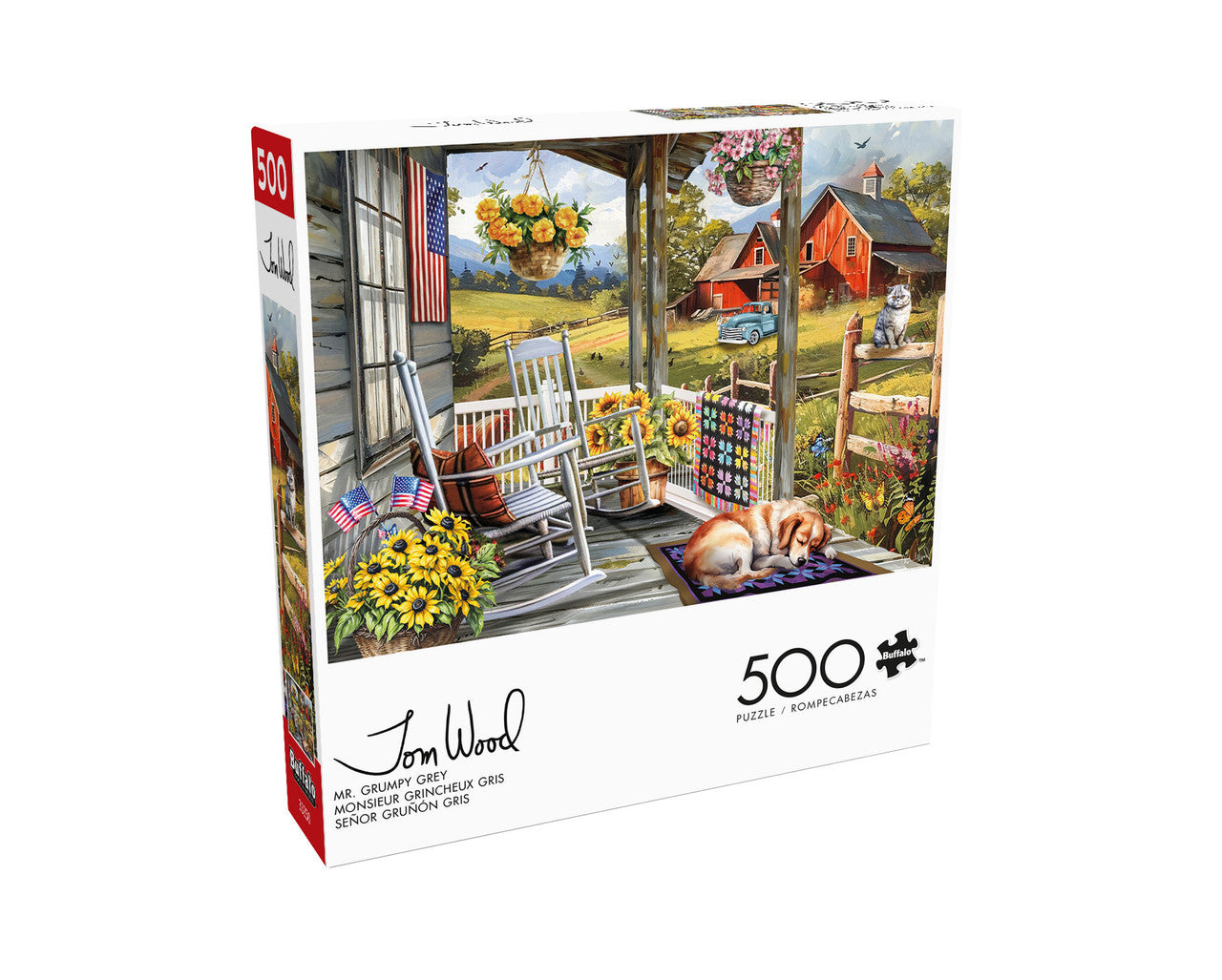 buffalo-games-tom-wood-mr-grumpy-grey-500-teile-puzzle-katze image 4
