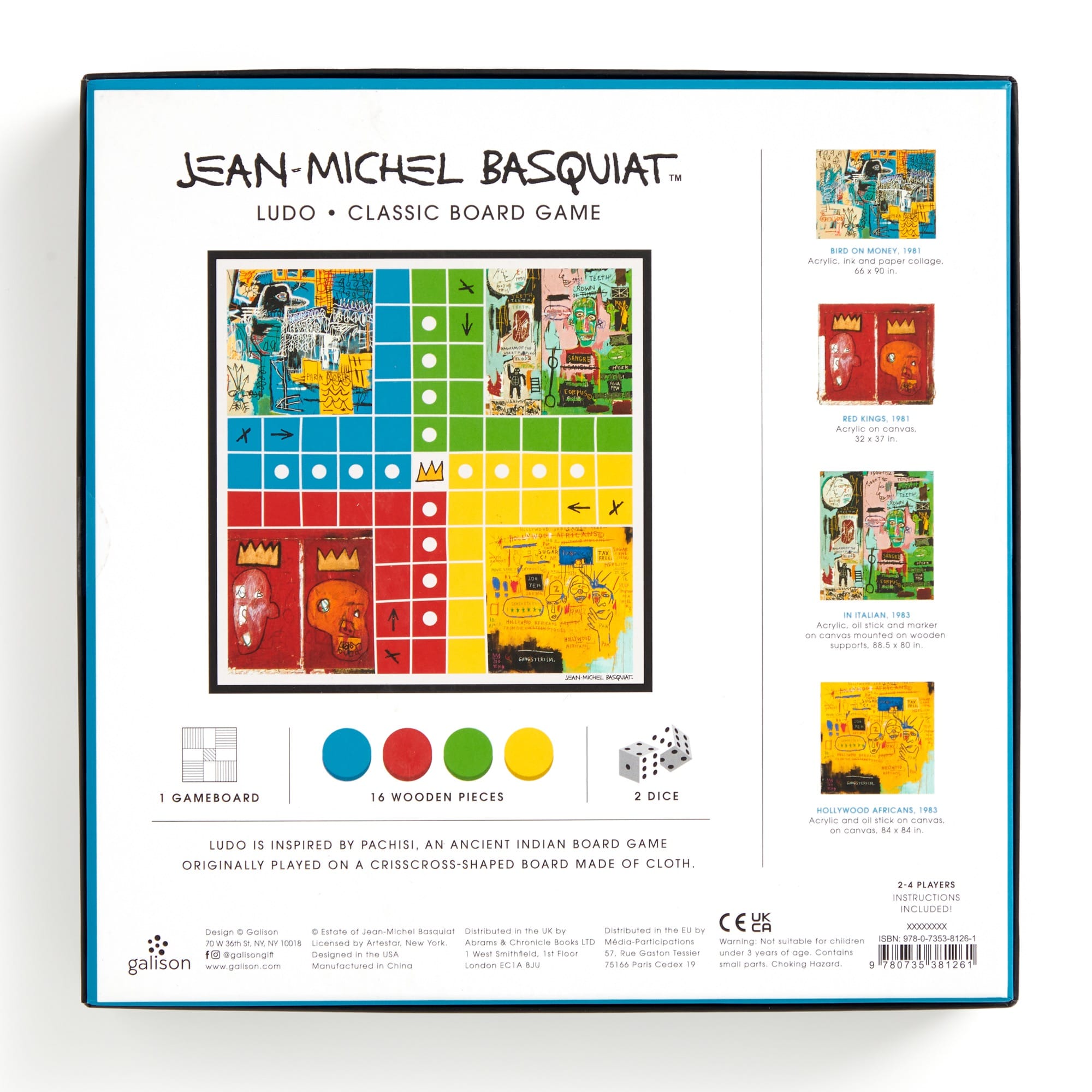 galison-basquiat-ludo-brettspiel-holzfiguren-classic image 6