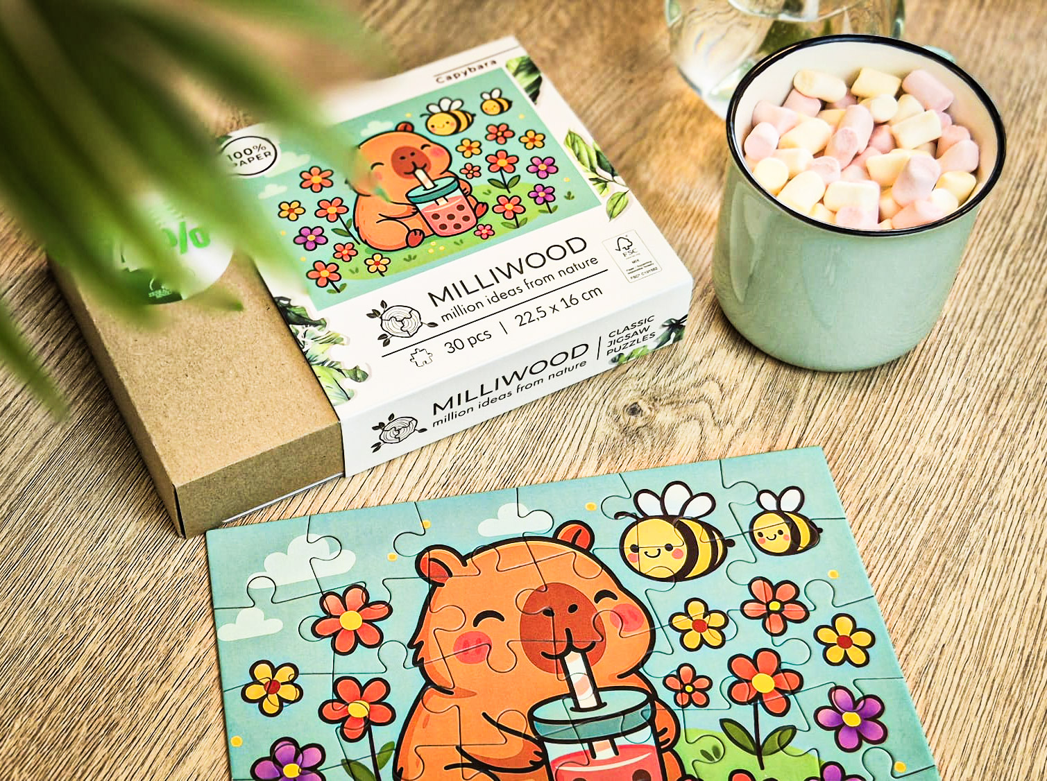 milliwood-puzzle-klasyczne-kapibara-puzzle-30-teile-ab-4-jahre image 3