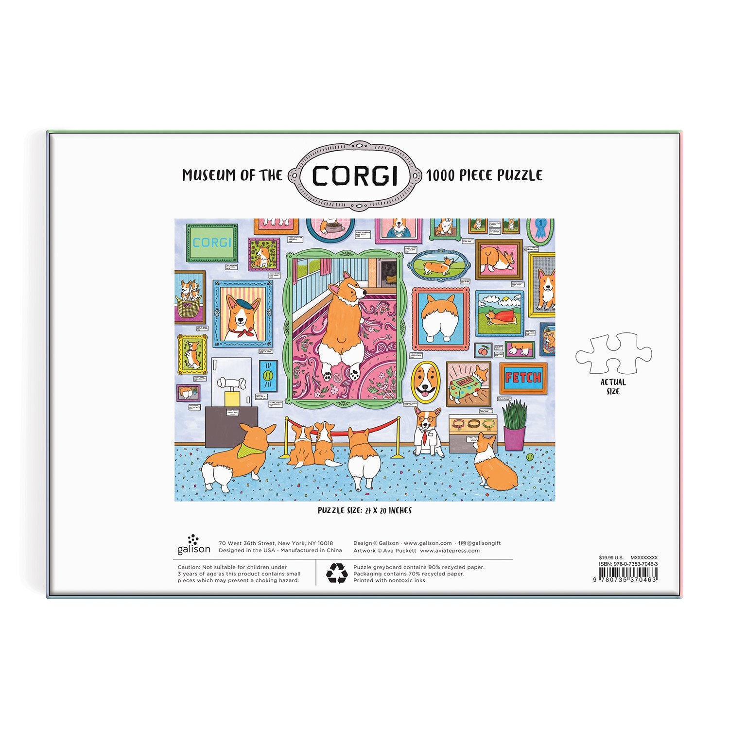 galison-museum-of-the-corgi-1000-teile-puzzle-hund image 4