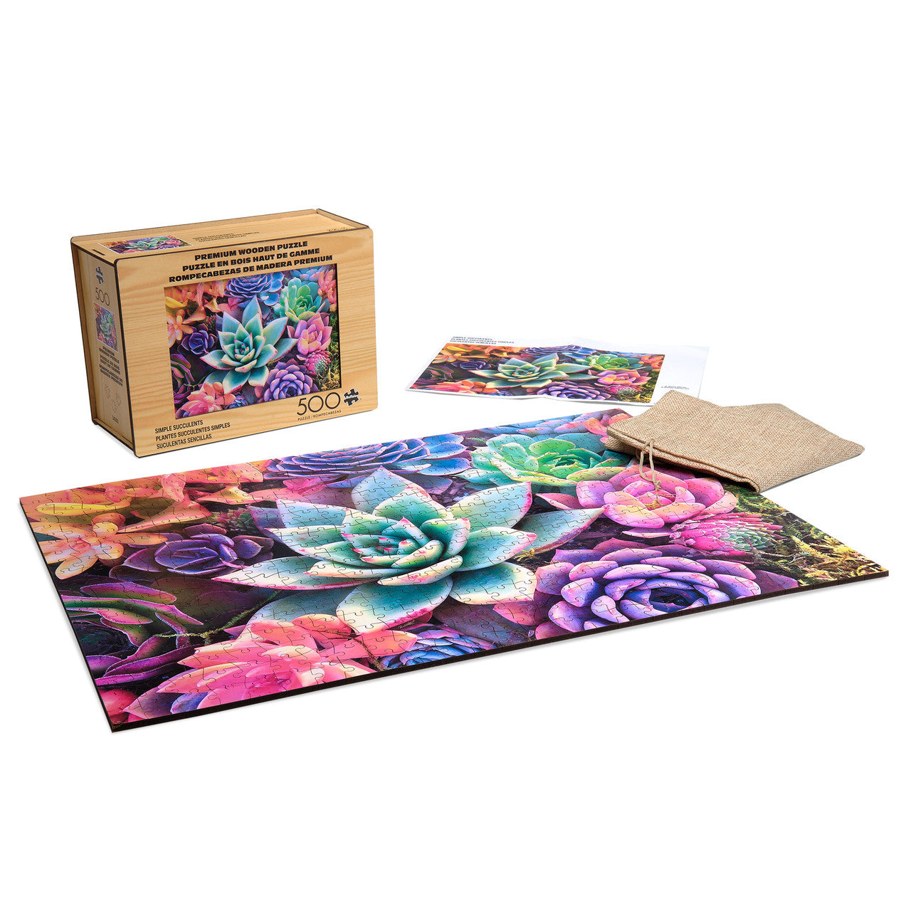 buffalo-games-simple-succulent-500-teile-holzpuzzle-pflanzen image 2