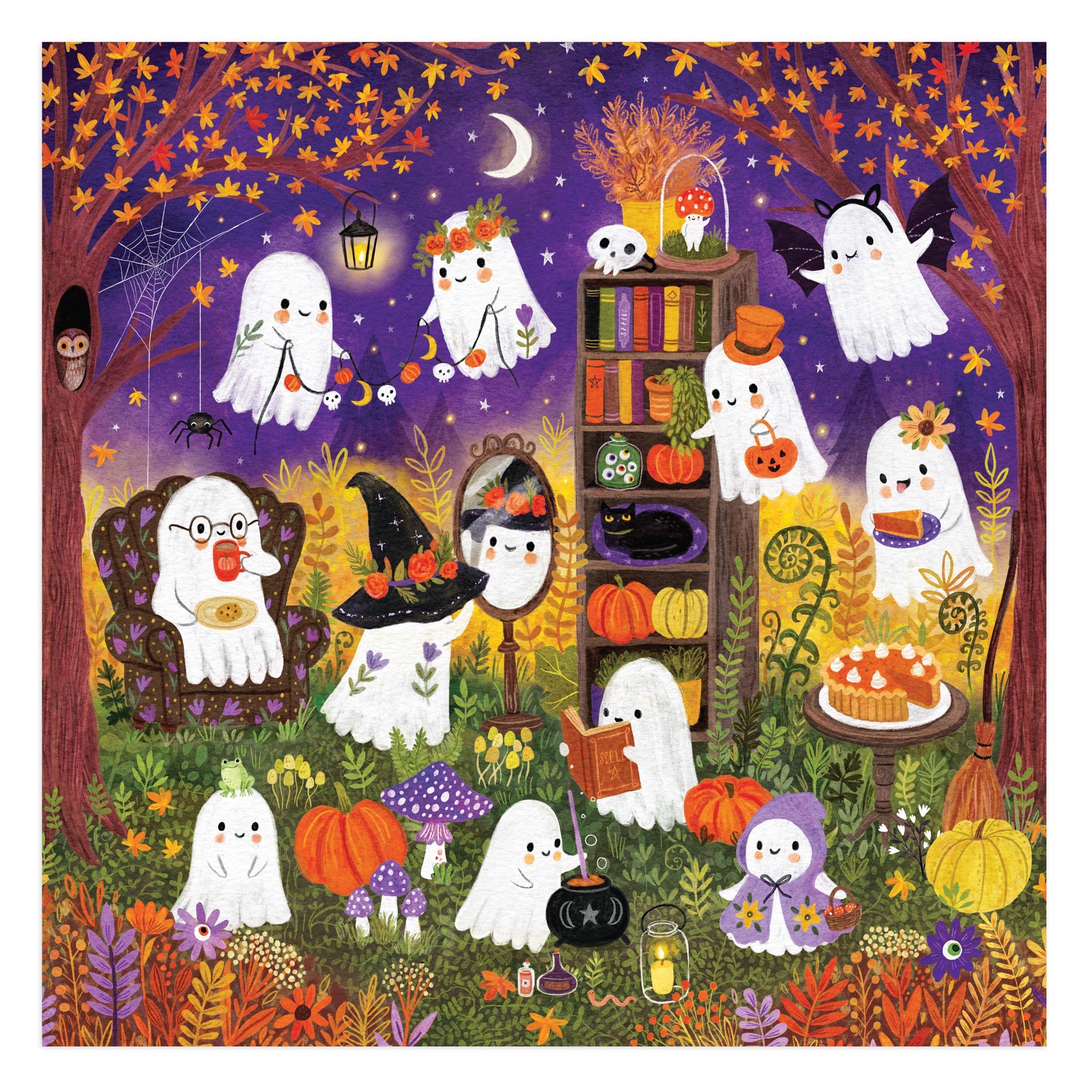 galison-ghostly-gathering-500-teile-puzzle-halloween-geister image 5