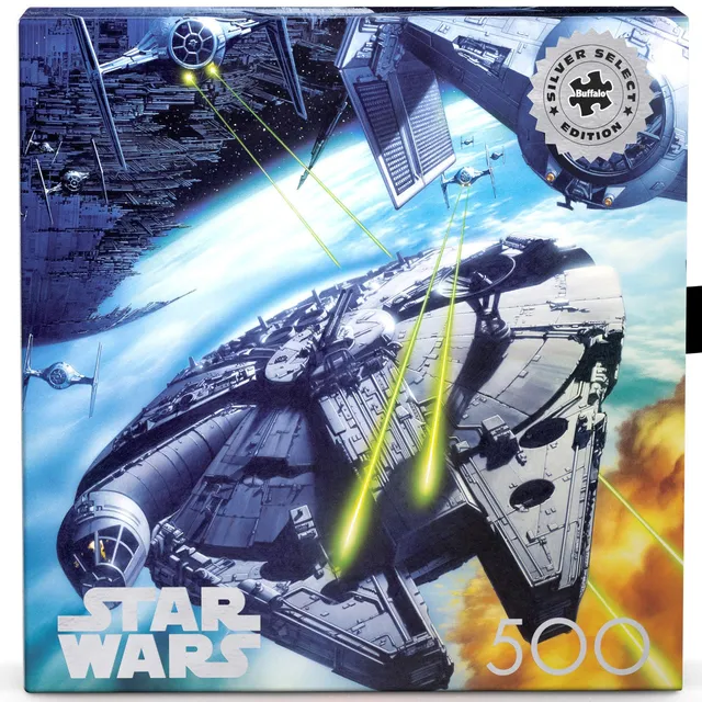 buffalo-games-star-wars-silver-select-puzzle-500-teile-falcon image 1
