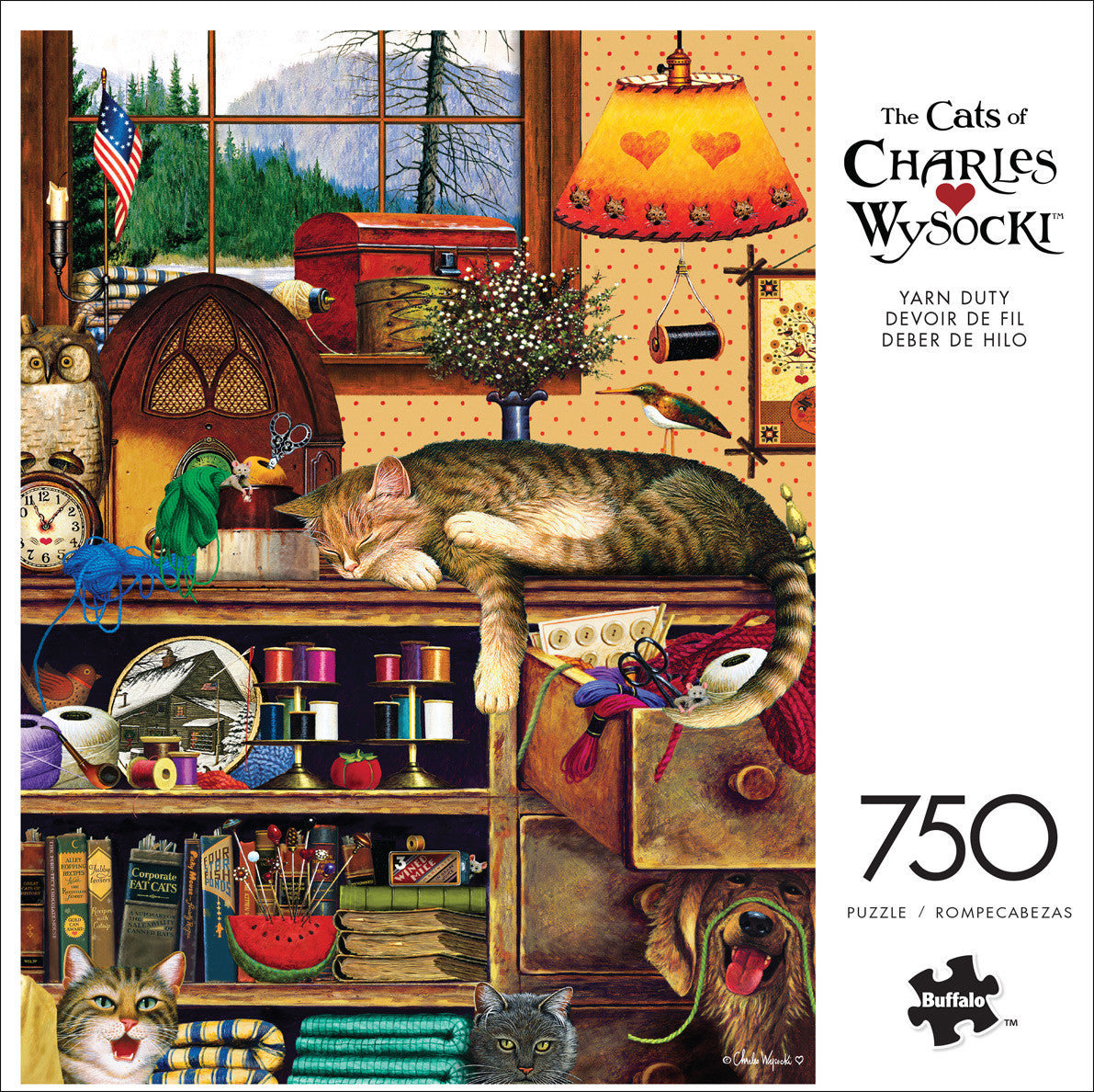 buffalo-games-cats-yarn-duty-750-teile-puzzle-katzen image 2