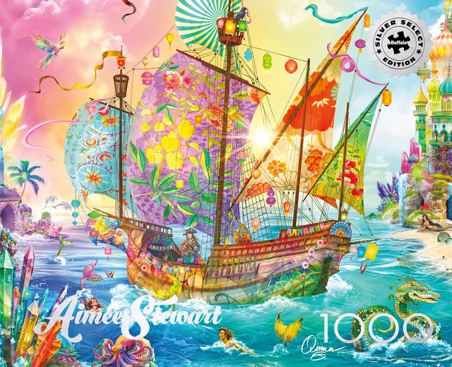 buffalo-games-crystal-dreamship-harbor-puzzle-1000-teile-schiff image 1