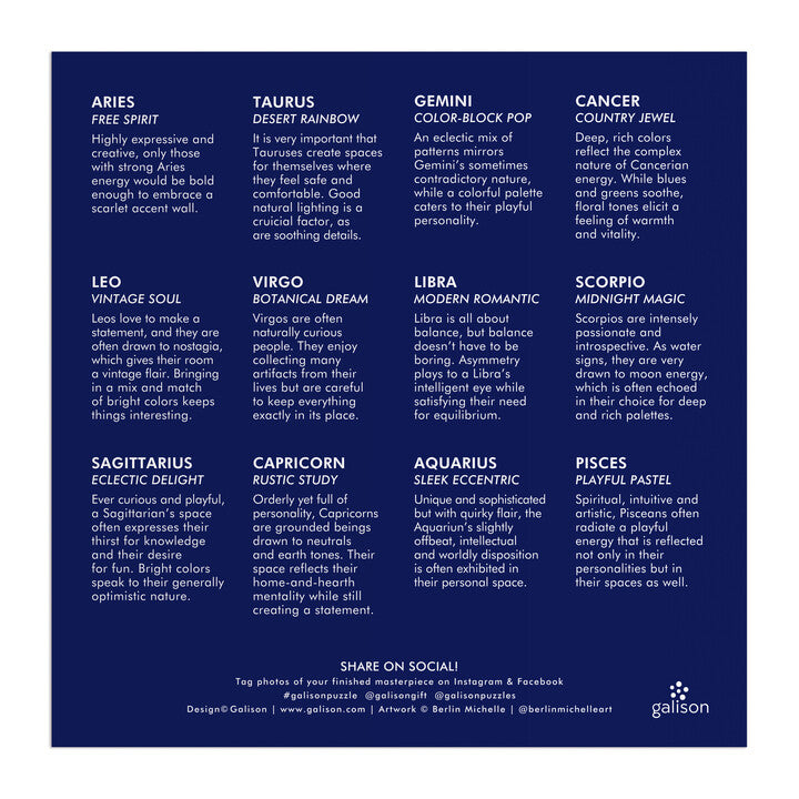 galison-house-of-astrology-500-teile-puzzle-goldfolie image 5