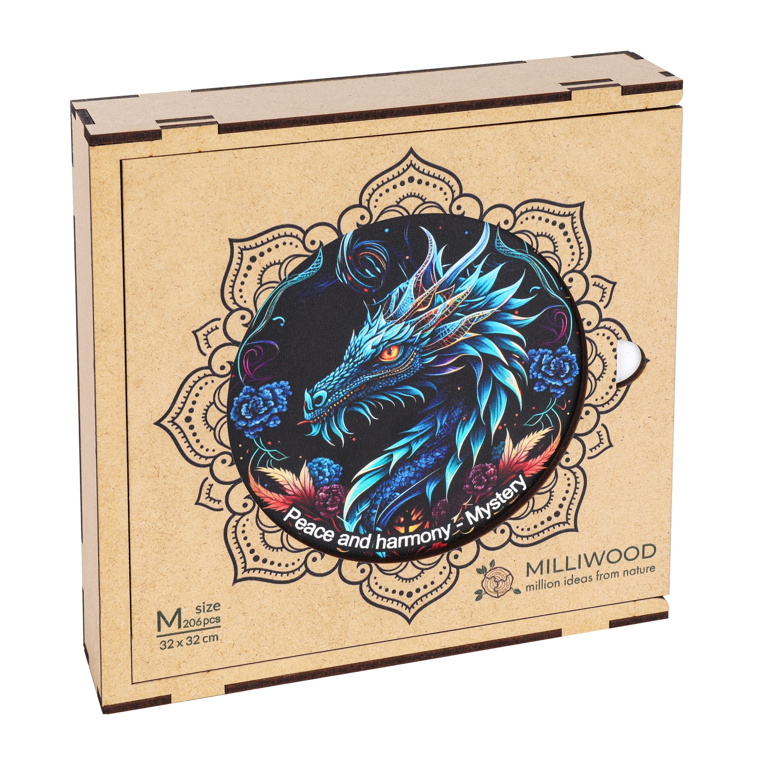 milliwood-peace-and-harmony-mystery-holzpuzzle-206-teile-drache image 6