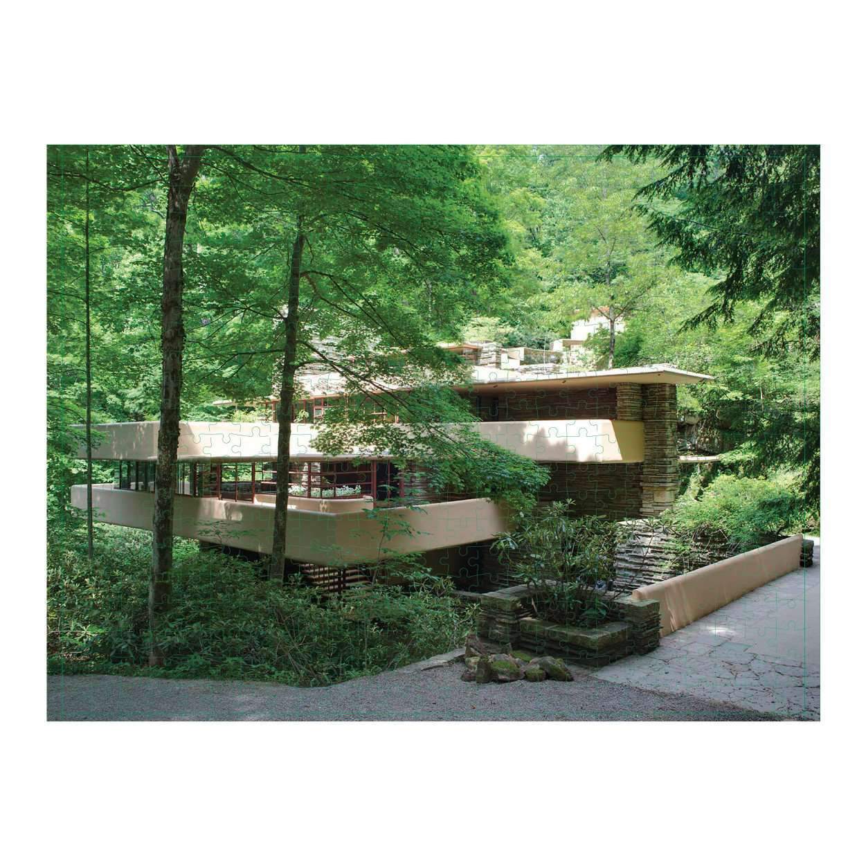galison-frank-lloyd-wright-fallingwater-puzzle-500-teile-doppelseitig image 3