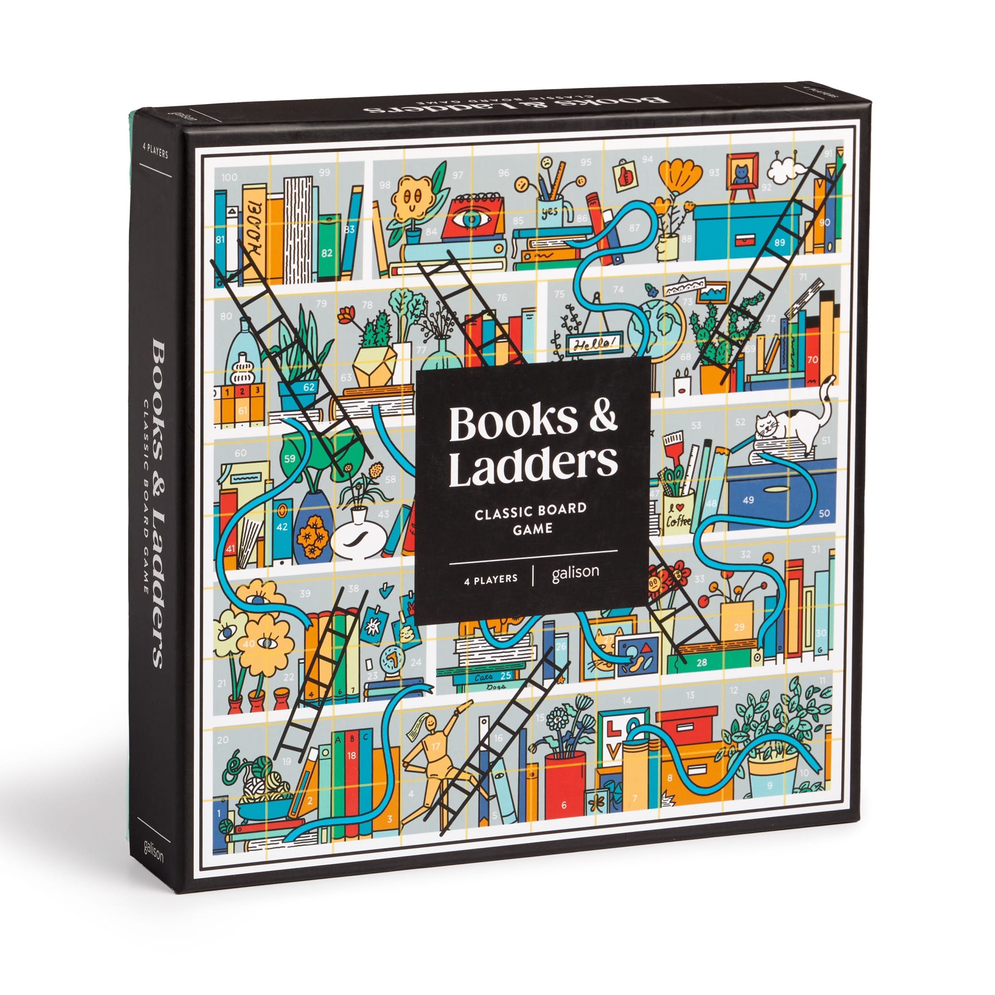 galison-games-books-and-ladders-brettspiel-b-cher-edition image 1