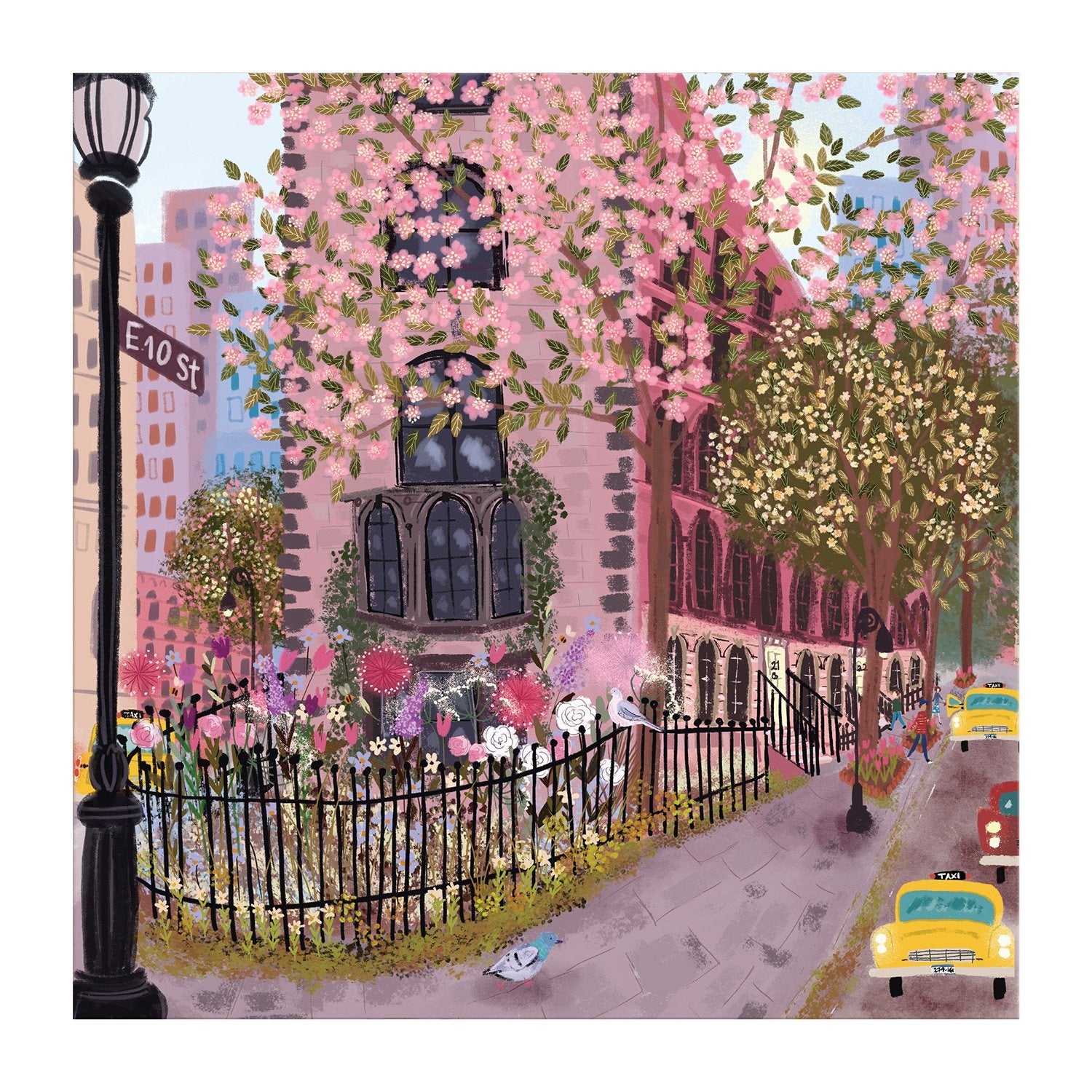 galison-blooming-streets-500-teile-puzzle-stadt-blumen image 3
