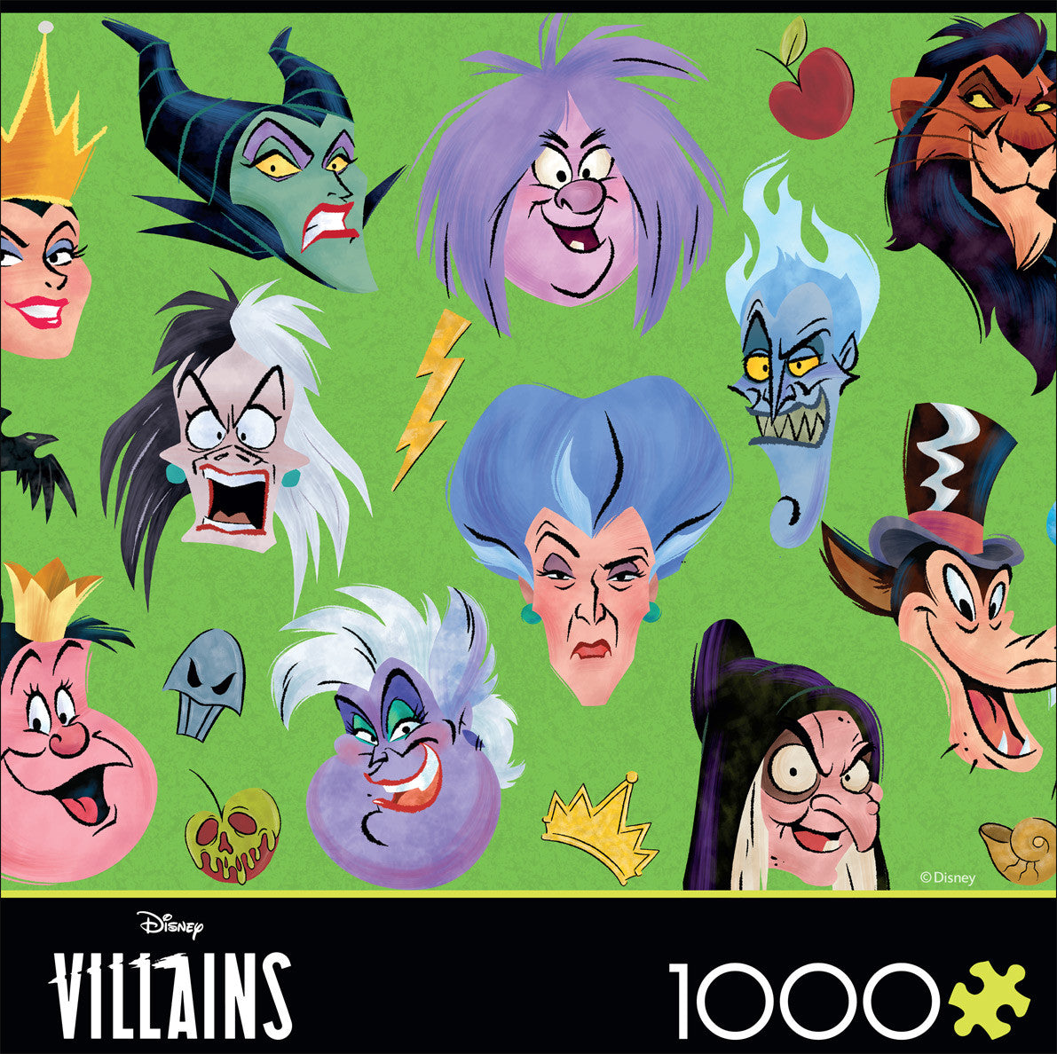 buffalo-games-disney-villains-collage-faces-puzzle-1000-teile image 2
