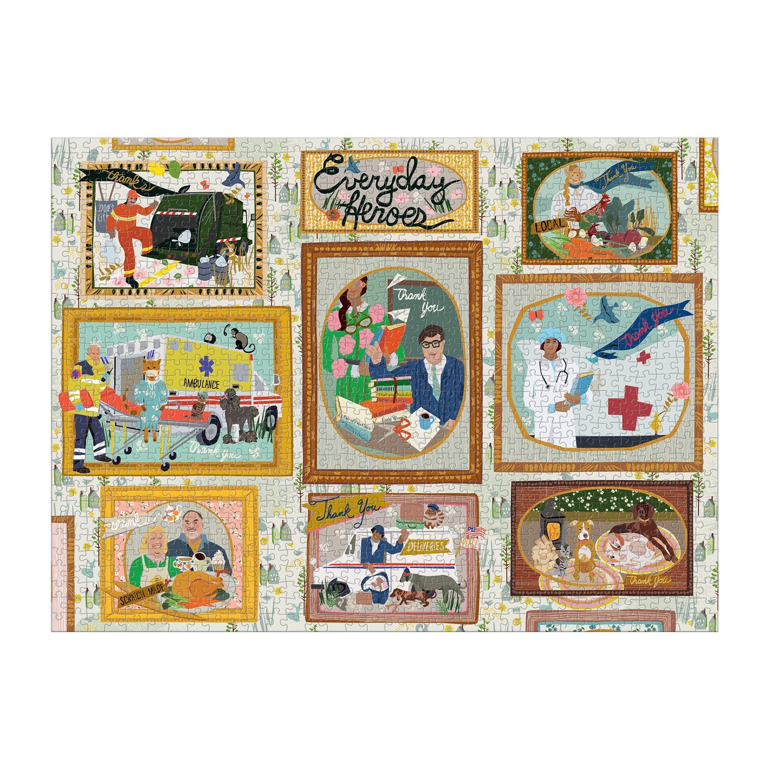galison-everyday-heroes-1000-teile-puzzle-berufe image 3