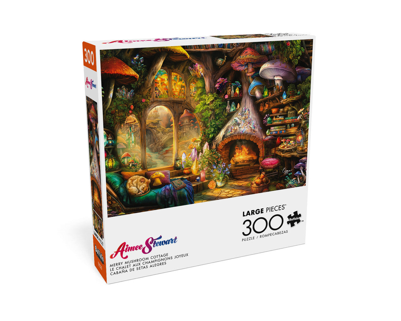 buffalo-games-merry-mushroom-cottage-puzzle-300-teile-fantasy image 4