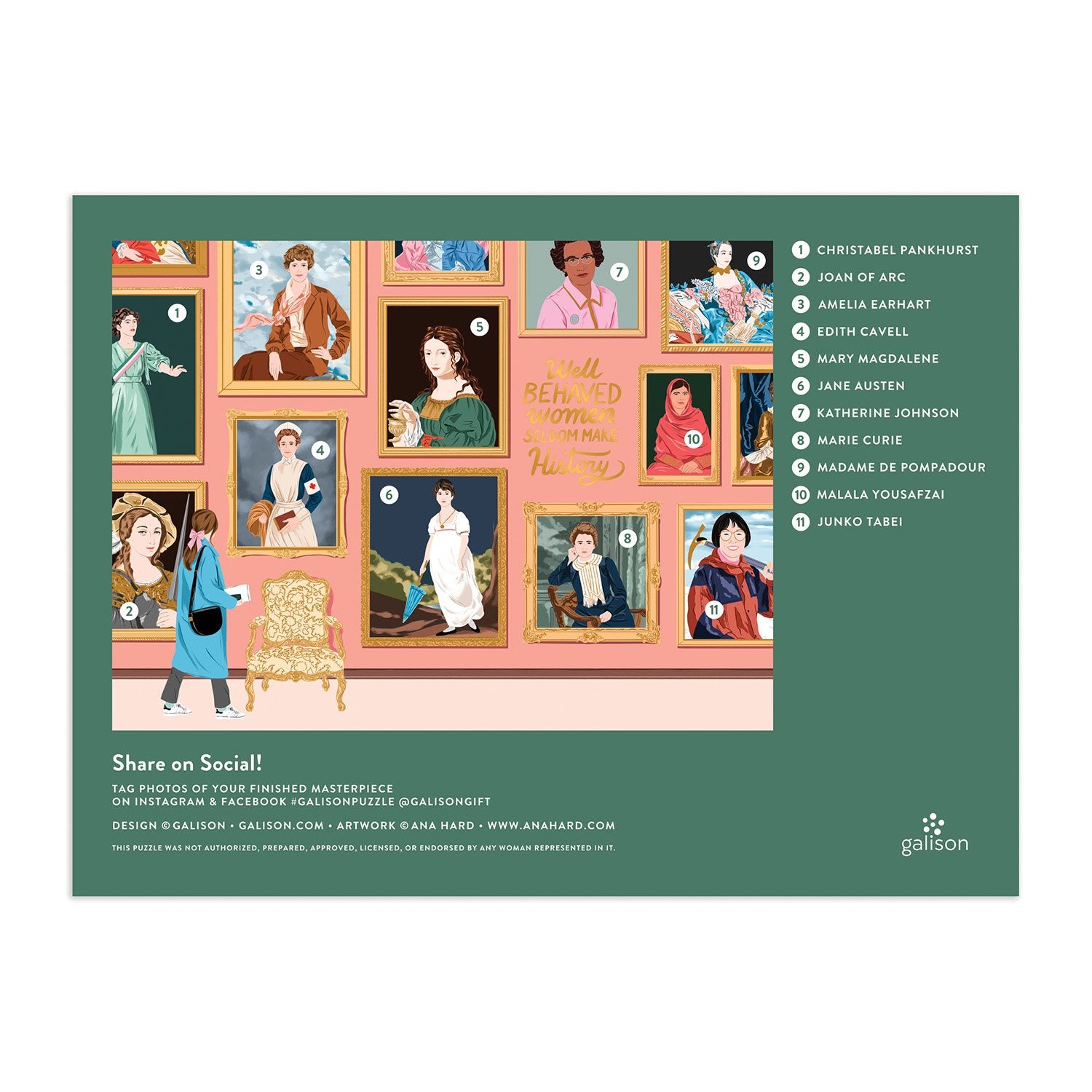 galison-herstory-museum-1000-teile-puzzle-goldfolie-kunst image 4