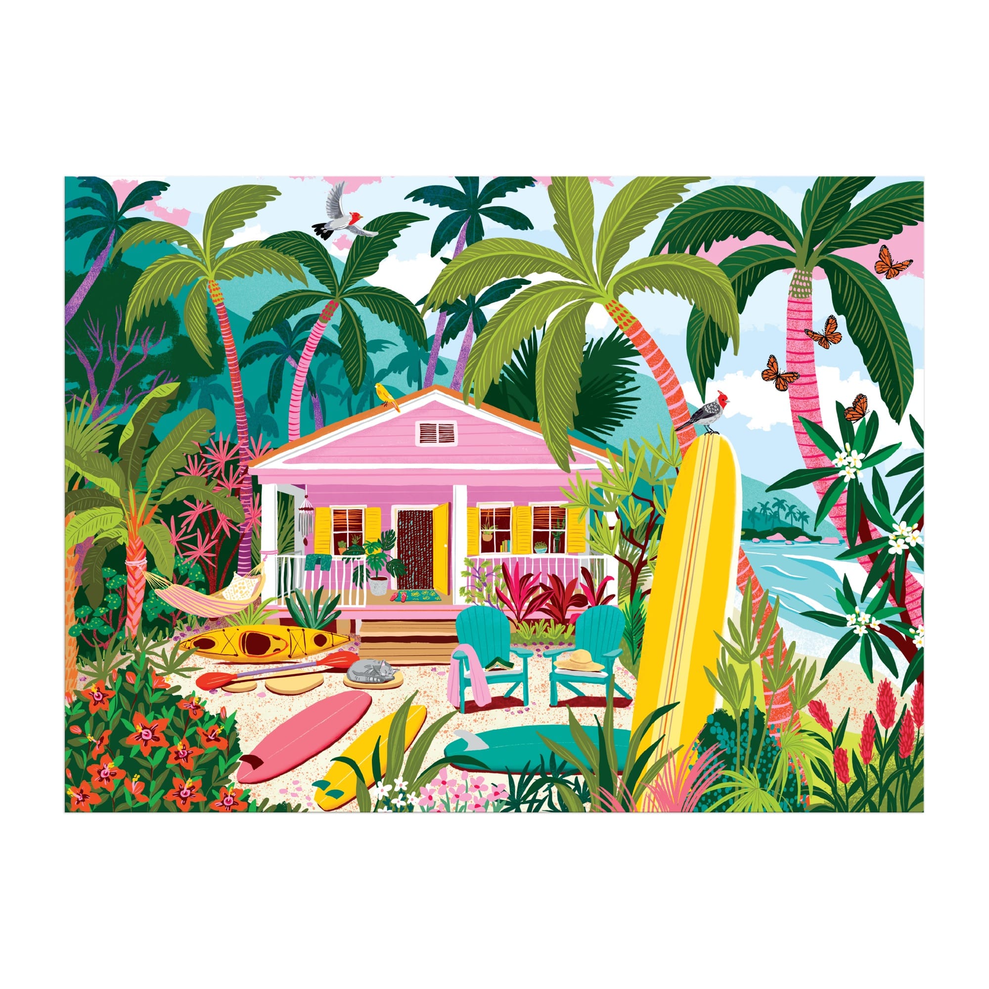 galison-surfside-bungalow-puzzle-1000-teile-strand-motiv image 5