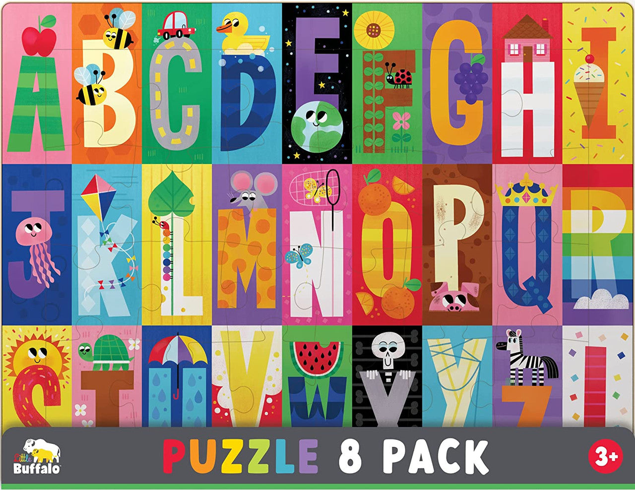 buffalo-games-little-buffalo-8er-set-tray-puzzle-kinder-dinos image 2