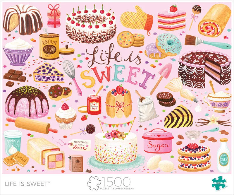 buffalo-games-life-is-sweet-puzzle-1500-teile-desserts image 1