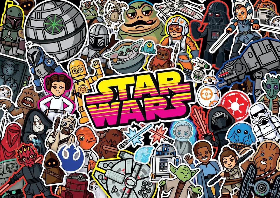 buffalo-games-star-wars-sticker-collage-puzzle-300-teile image 1