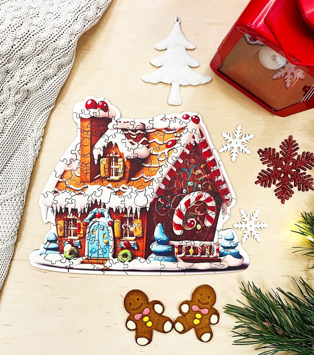 milliwood-christmas-gingerbread-holzpuzzle-100-teile-deko image 2