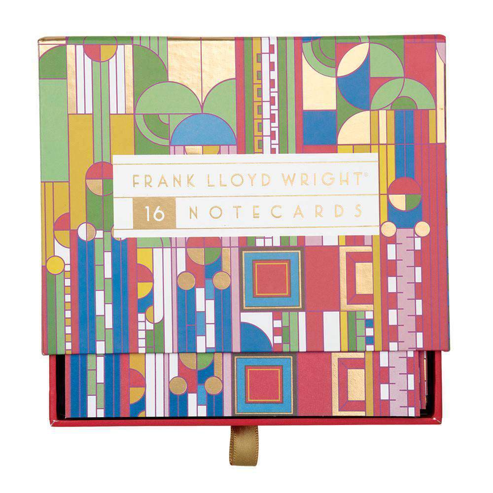 galison-frank-lloyd-wright-gru-kartenset-16-karten-goldfolie image 1